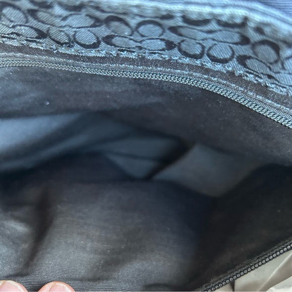 Coach Black Signature Canvas & Leather Messenger Bag F77004 - Picture 13 of 15